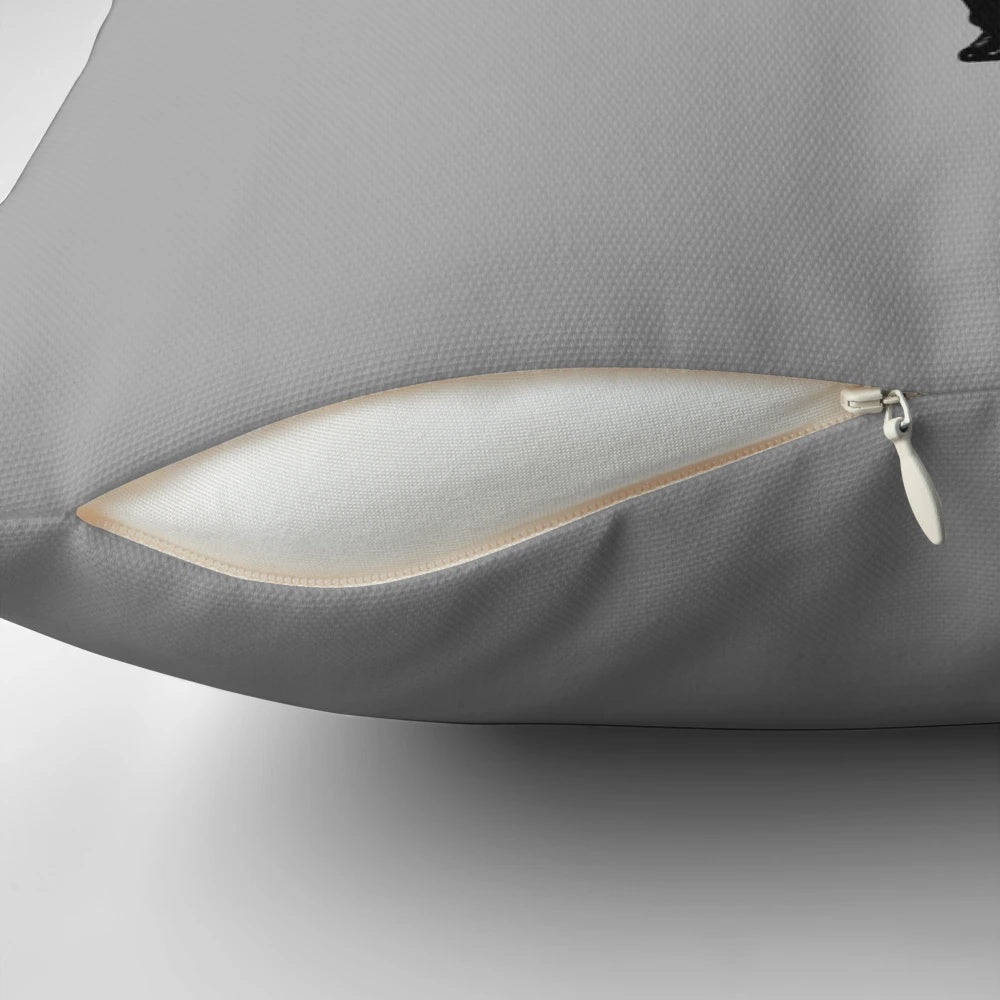 Lucifer Morningstar pillow featuring the character's iconic wings and demonic appearance