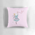 Soft, plush pillow featuring the character Angelina Ballerina, perfect for girls' rooms and book nooks.