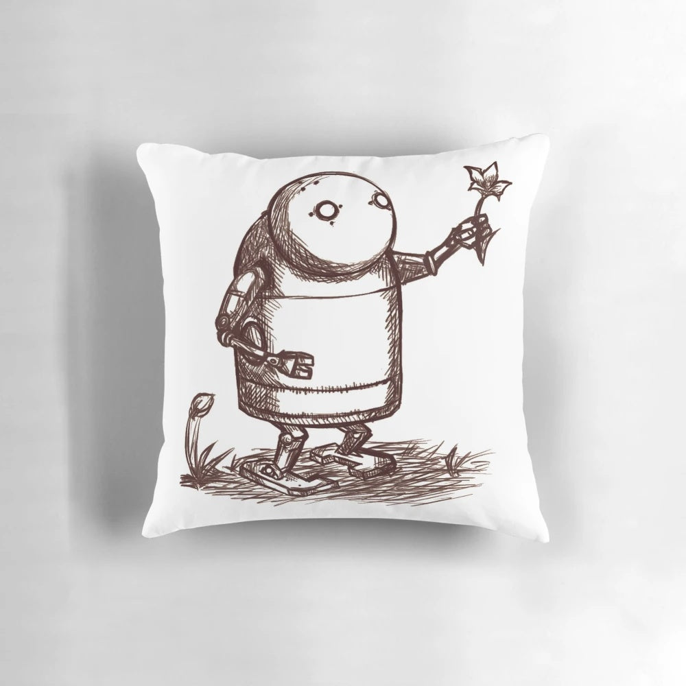 Soft, plush pillow featuring the iconic 2B robot character from the NieR:Automata video game series.