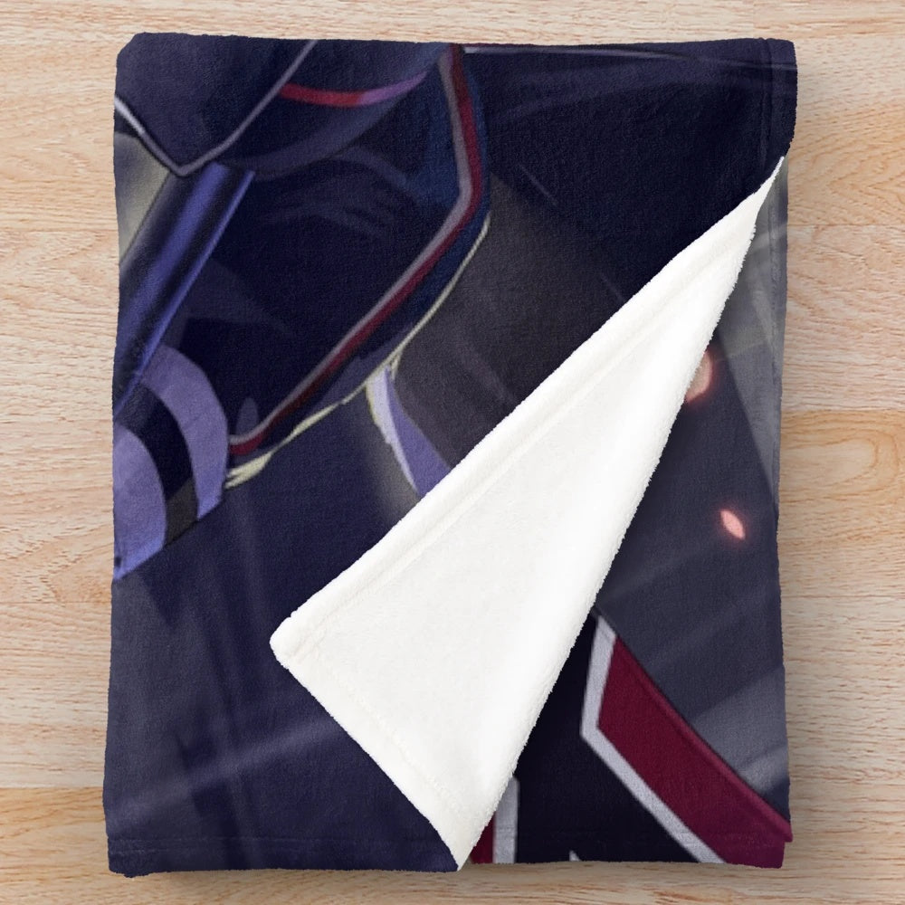 Soft and cozy plush blanket featuring the character Bismarck from the anime Azur Lane