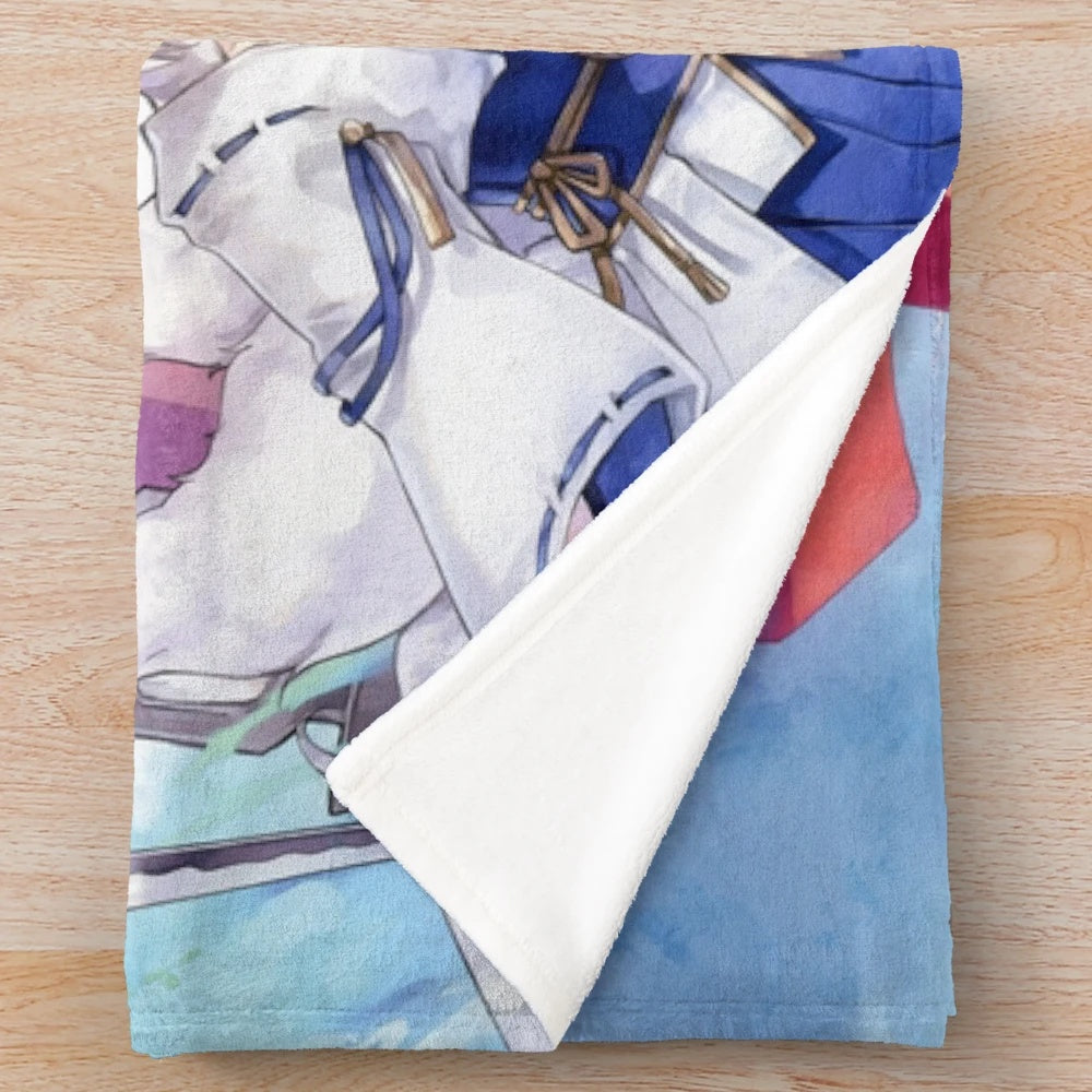 Azur Lane Akagi and Kaga Anime Plush Blanket