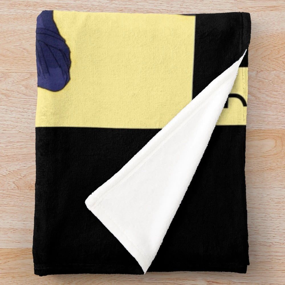 Soft and cozy plush blanket featuring characters from the popular anime series Banana Fish