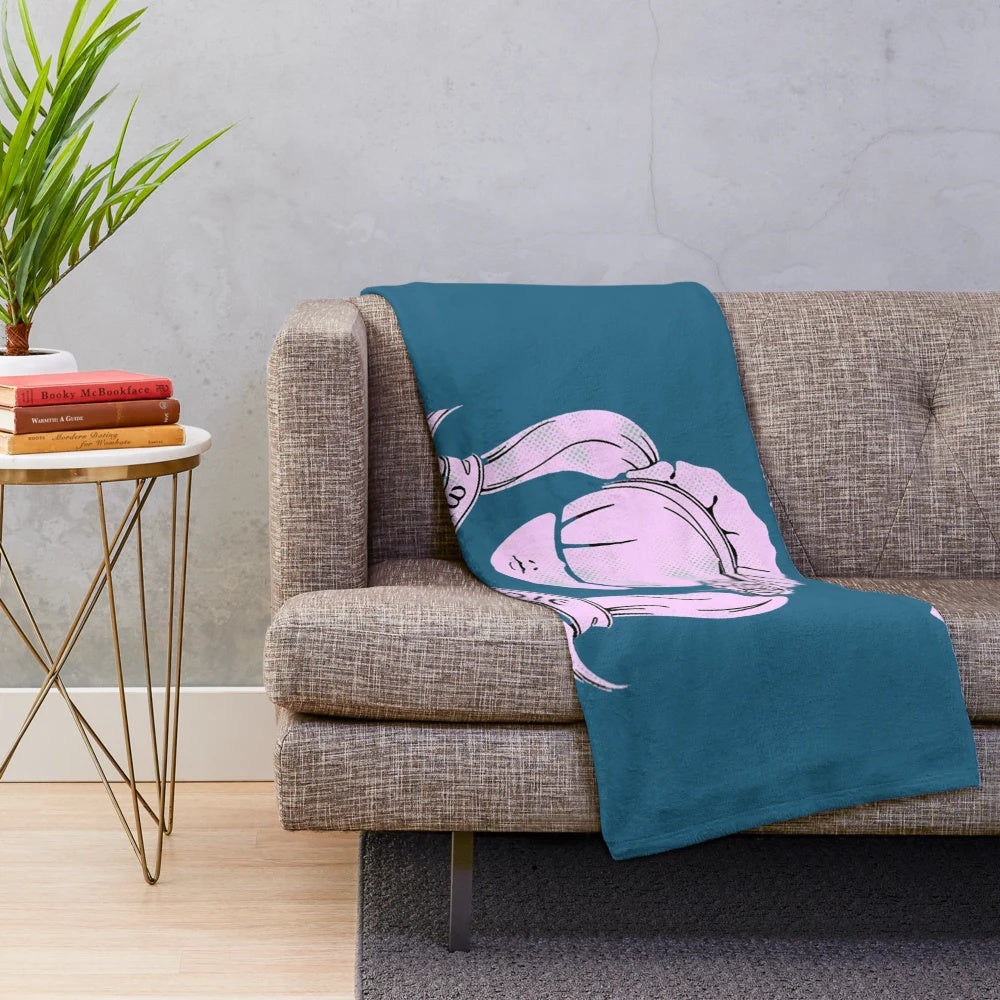 Cozy plush blanket featuring the band logo and artwork of a popular Japanese metal band