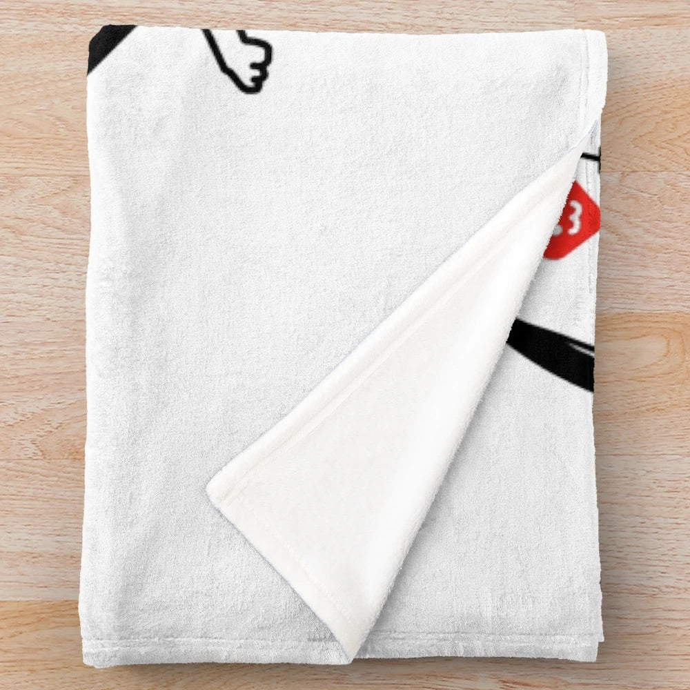 Battle Cats Mural Plush Blanket featuring anime-style cat characters
