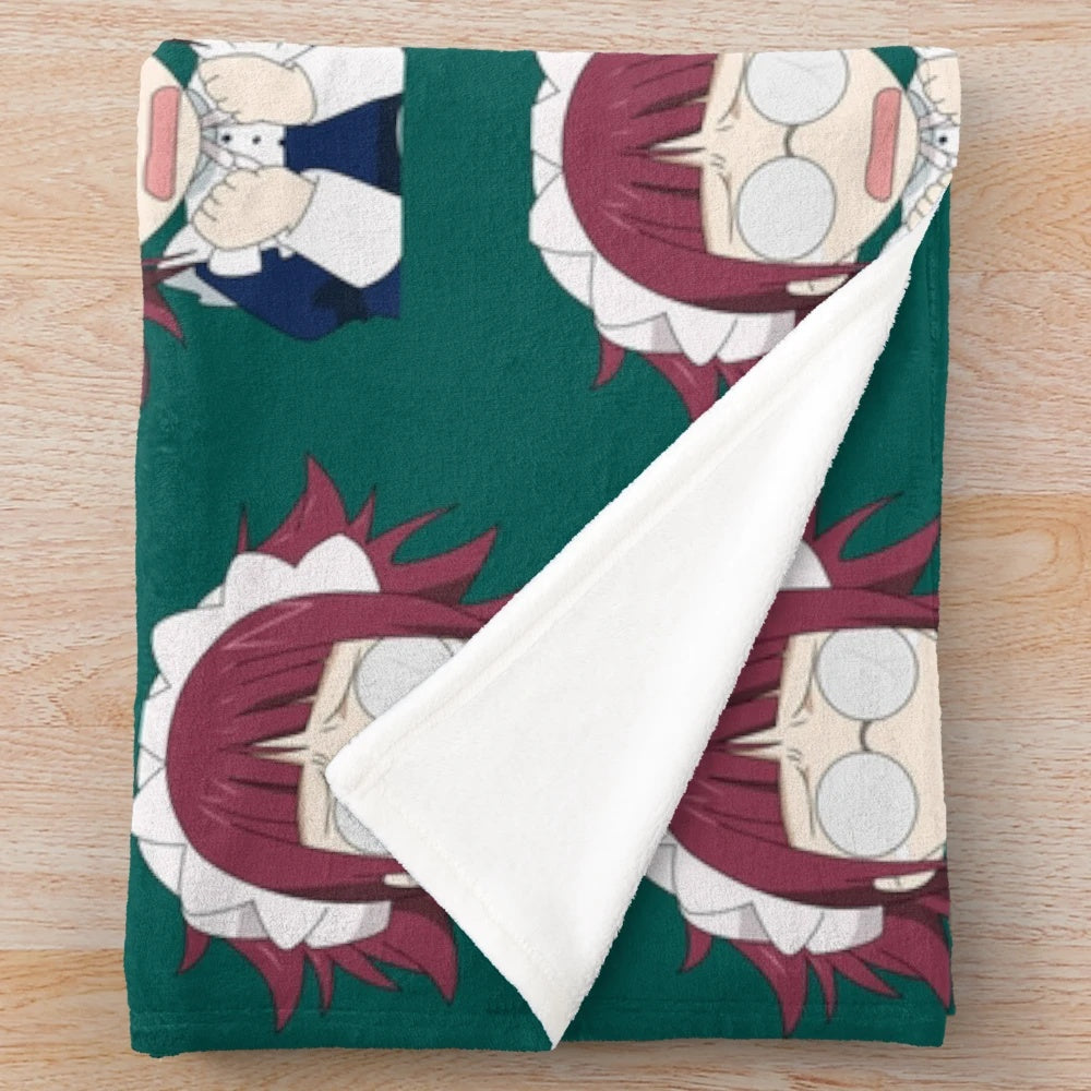 Anime-inspired black butler plush blanket