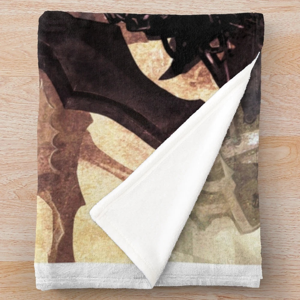 Black Rock Shooter anime-style plush blanket