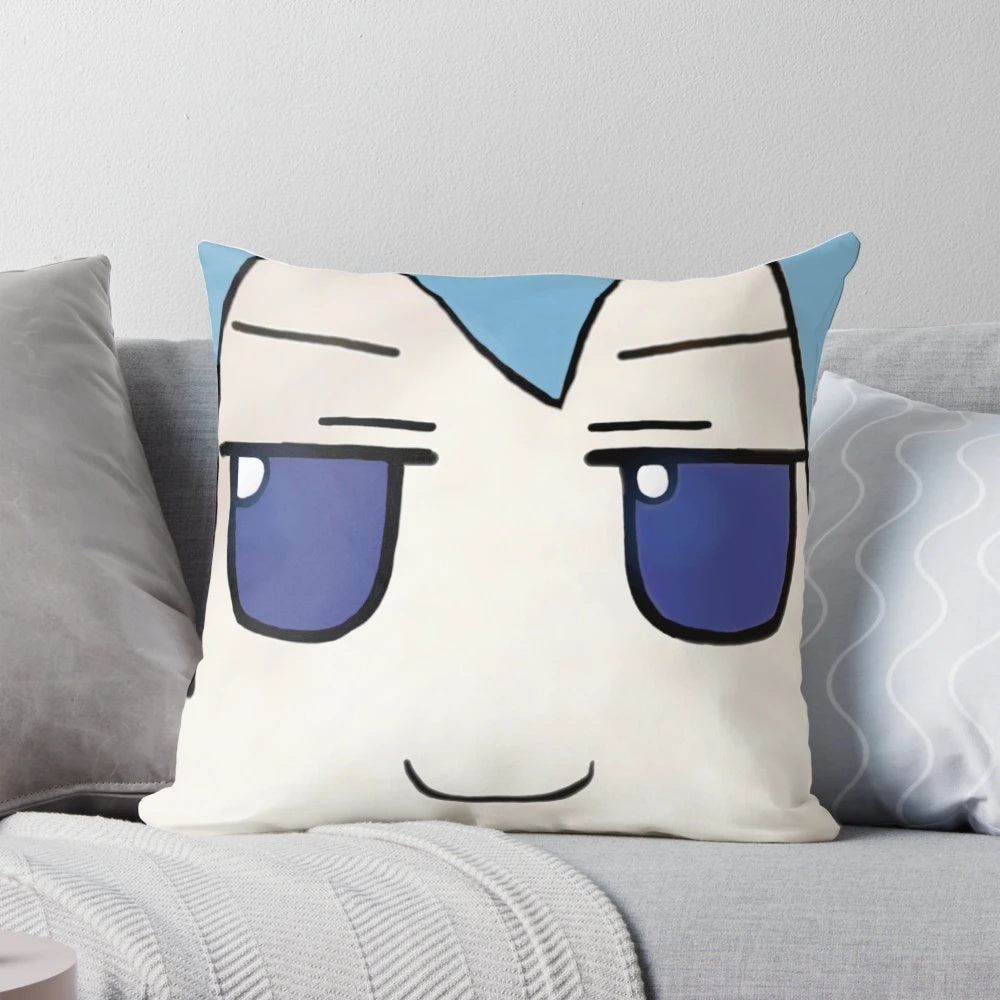 Soft, cuddly anime-inspired Cirno pillow plush with the Fumo-Fumo design
