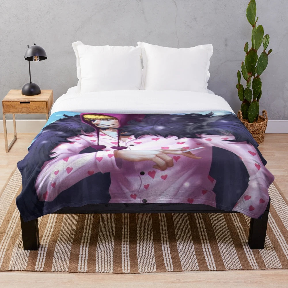 Corazon Rosinante Plush Blanket from the anime One Piece