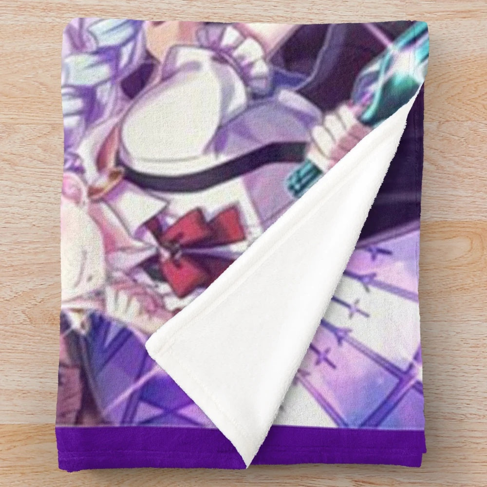 Death Parade Decim and Chiyuki Anime Plush Blanket