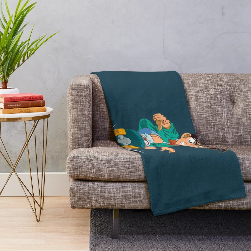Cozy Detective Conan-themed plush blanket