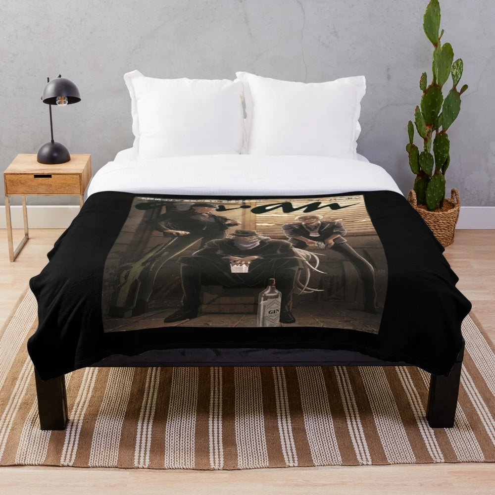 Detective Conan-themed plush blanket