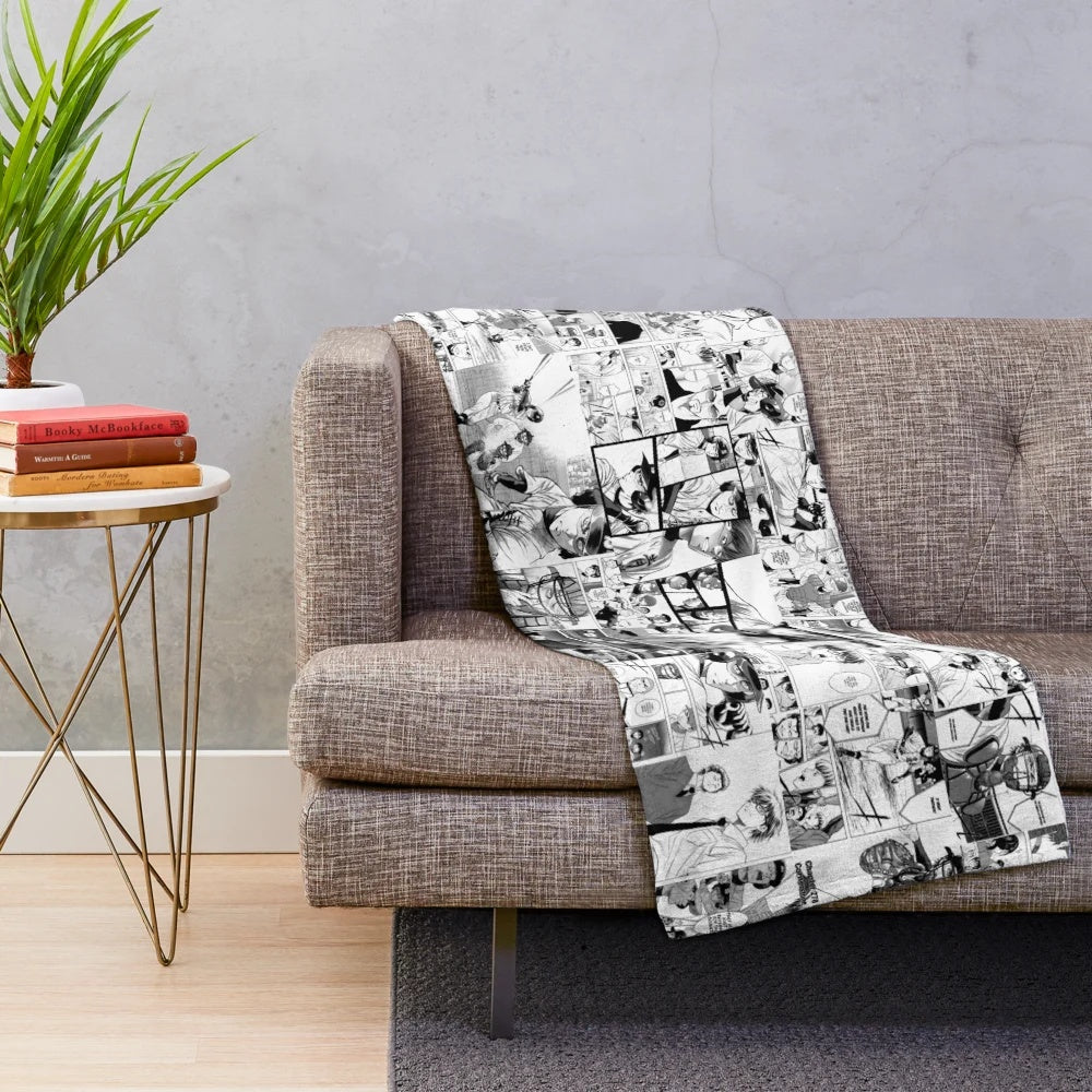 Diamond no Ace manga collage design on a soft, cozy plush blanket