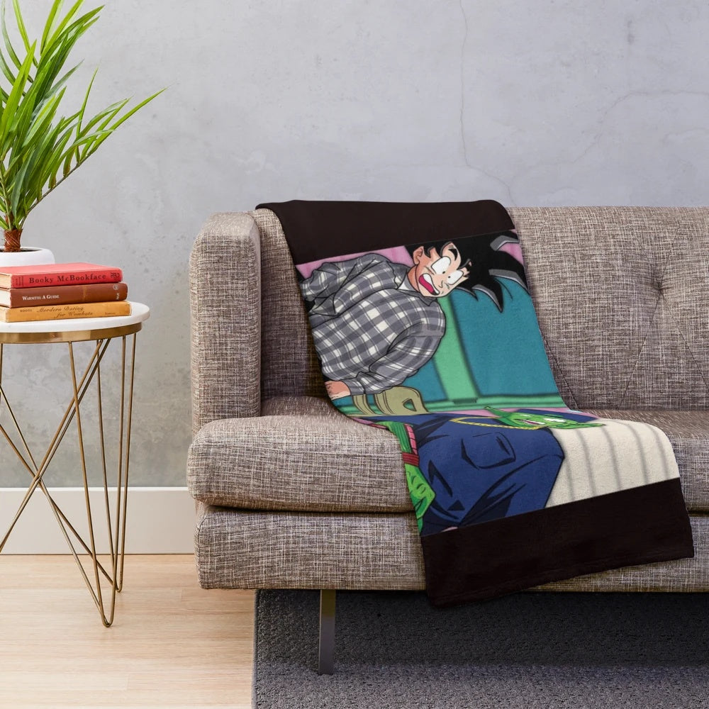 Dragon Ball Z-themed plush blanket