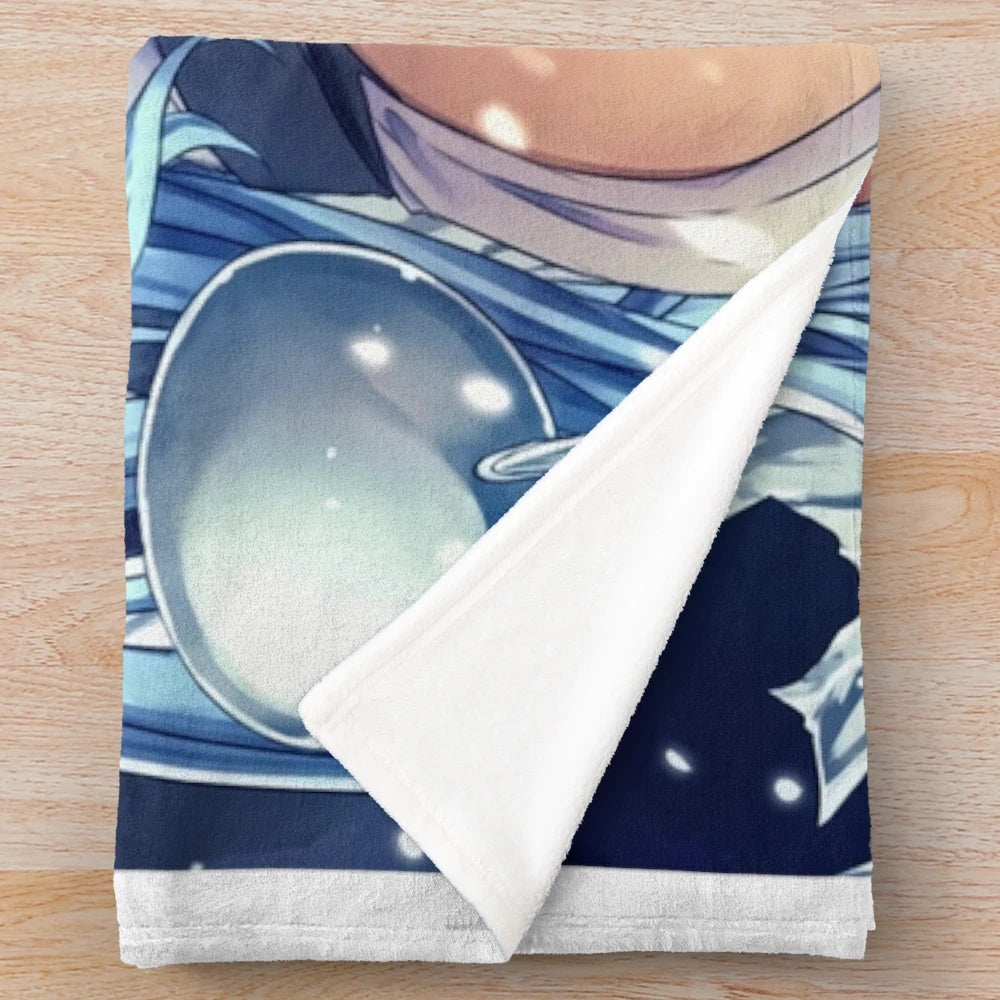 Cozy anime-themed plush blanket featuring Esdeath from Akame ga Kill