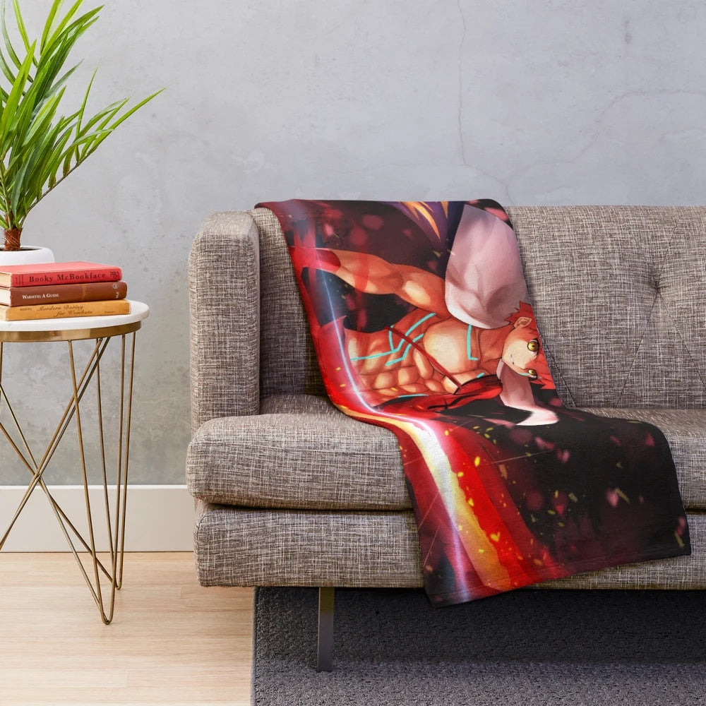 Anime inspired Fate Stay Night Saber plush blanket