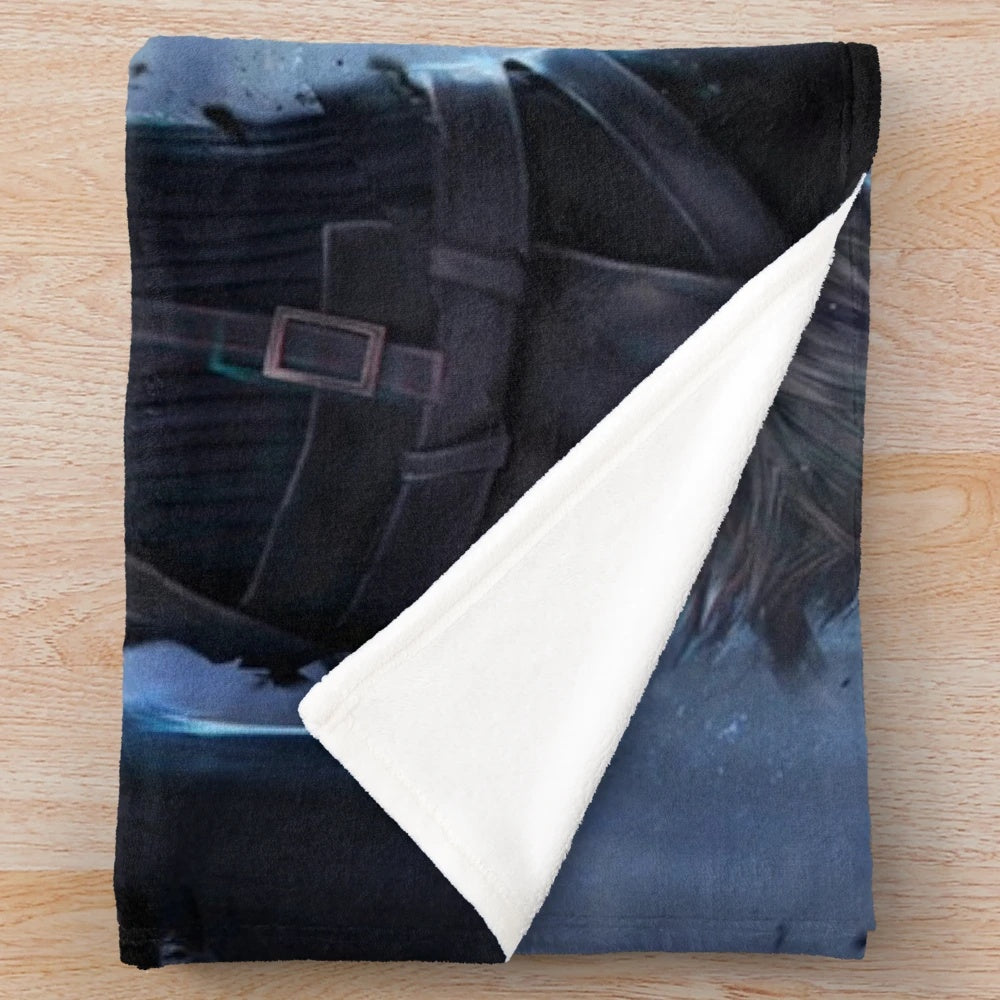 Final Fantasy 7 Cloud and Tifa Plush Blanket for Anime and Gaming Fans
