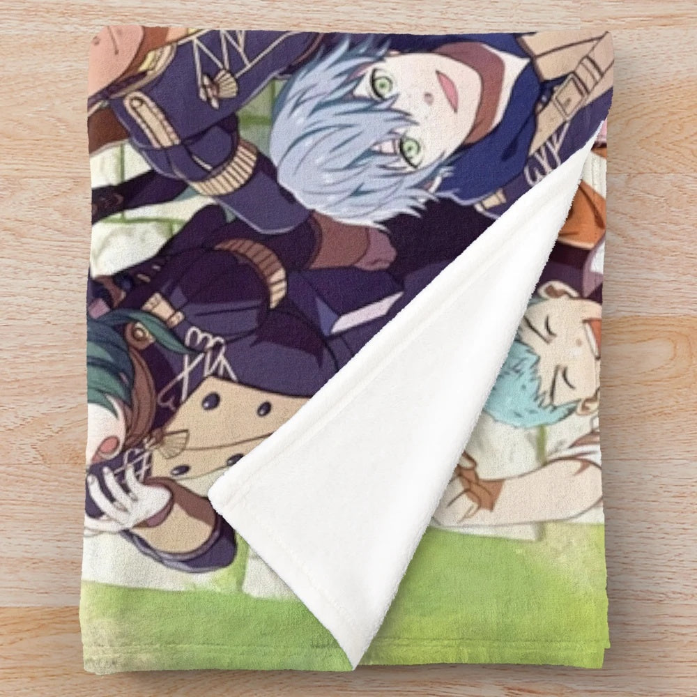 Fire Emblem Three Houses characters plush blanket