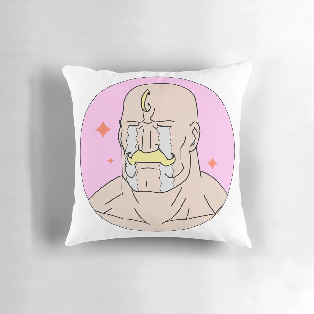 Fullmetal Alchemist-themed anime pillow with Major Armstrong design