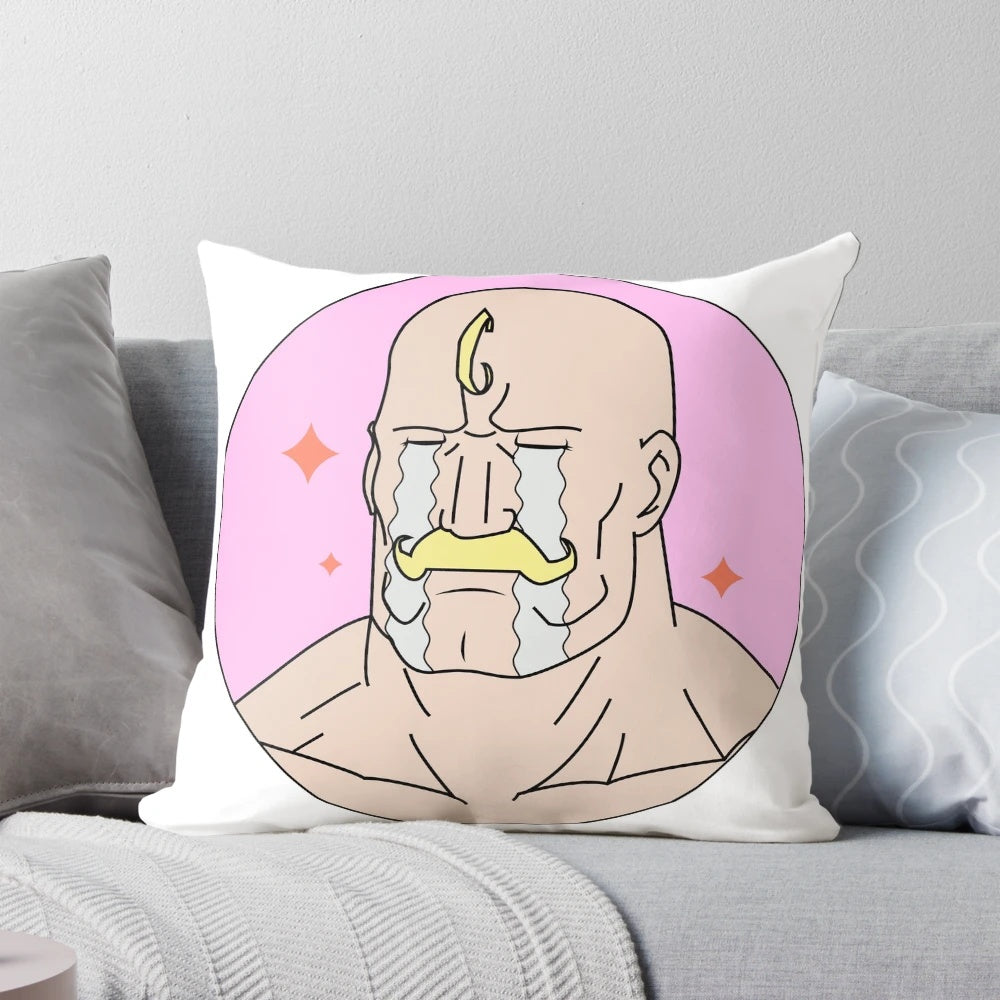 Fullmetal Alchemist-themed anime pillow with Major Armstrong design