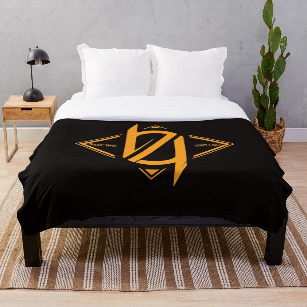 Anime-inspired Girls Frontline themed plush blanket featuring 404 squad and UMP45