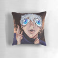 Anime-style plush pillow featuring the character Gojo Satoru from the series Jujutsu Kaisen.