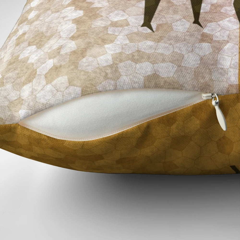 Anime-inspired decorative pillow featuring the Golden Deer house from Fire Emblem: Three Houses