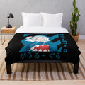 Gura plush blanket with anime-inspired design