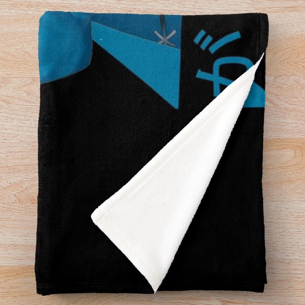 Gura plush blanket with anime-inspired design