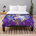 Helluva Boss Stolas and Blitzo Heart Frame Plush Blanket