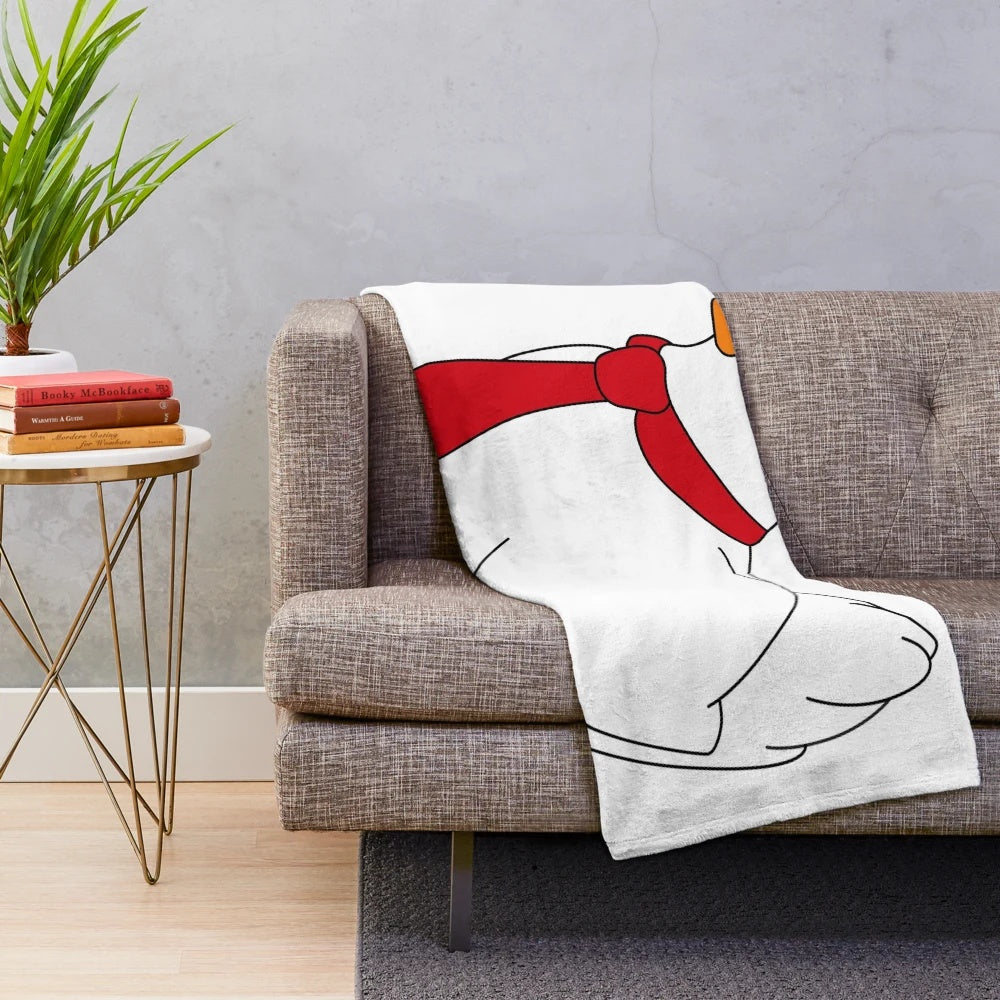 Soft and cuddly anime-style hen plush blanket