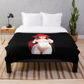 Anime inspired High School DxD plush blanket featuring the character Akeno Himejima