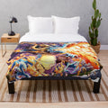 Anime-inspired Hundred Beast Kaido plush blanket