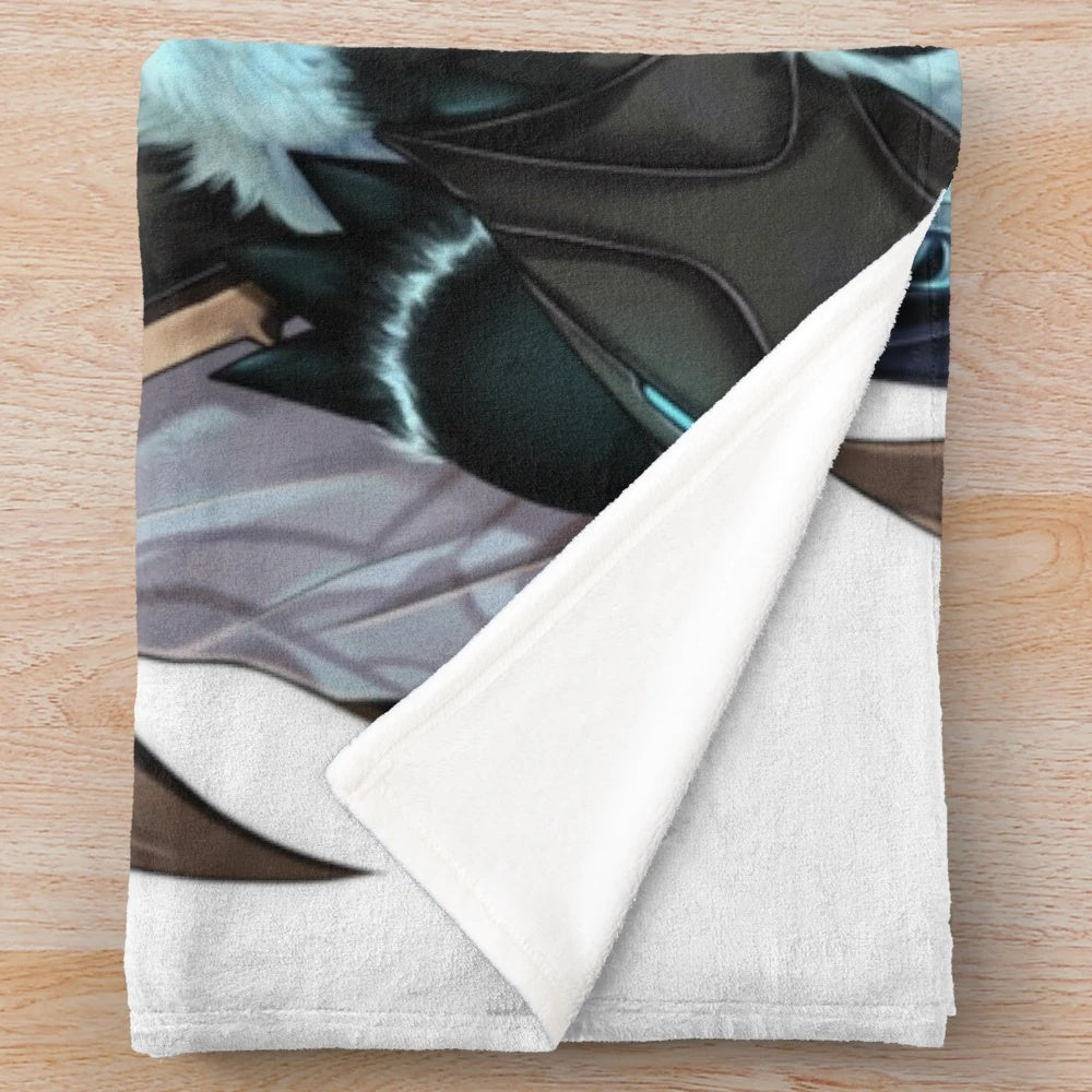 Cozy il dottore Plush Blanket inspired by Genshin Impact