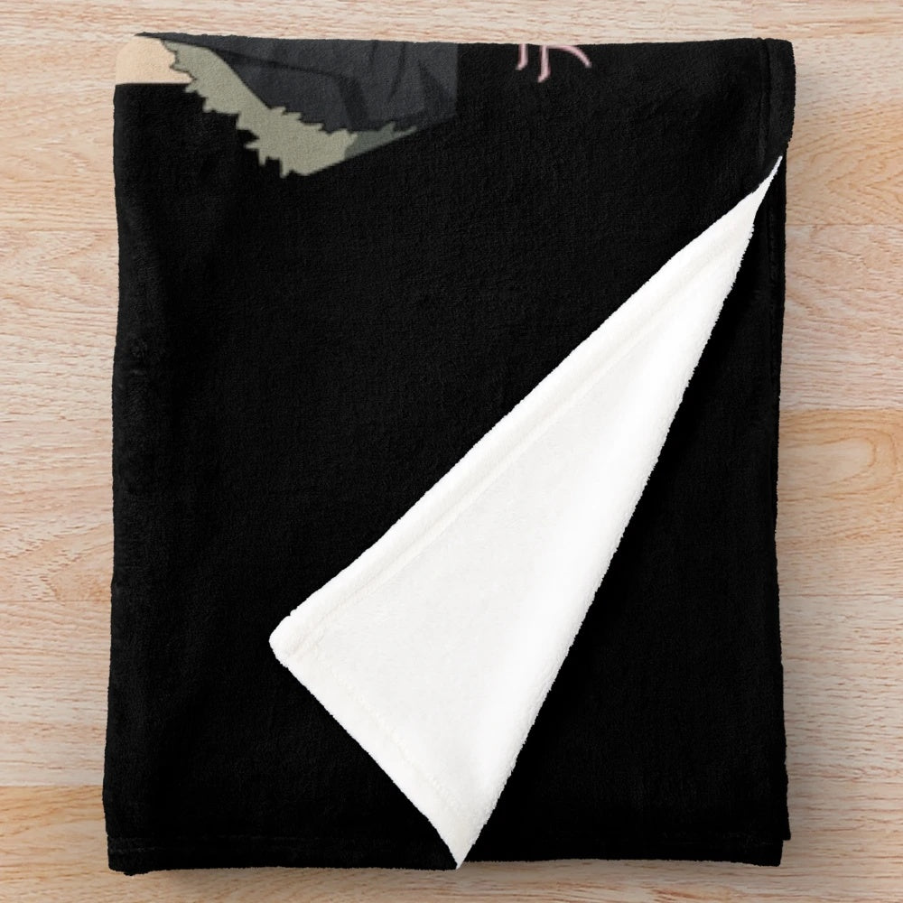 Anime-inspired plush blanket featuring the character Izaya Orihara from the series Durarara!!