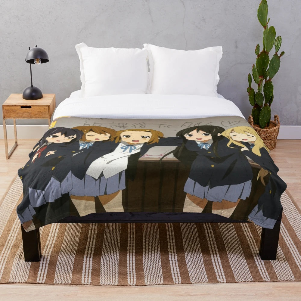 K-On! Anime-Themed Plush Blanket