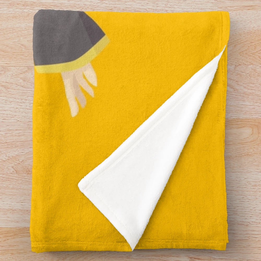 Kagamine Rin anime-style plush blanket