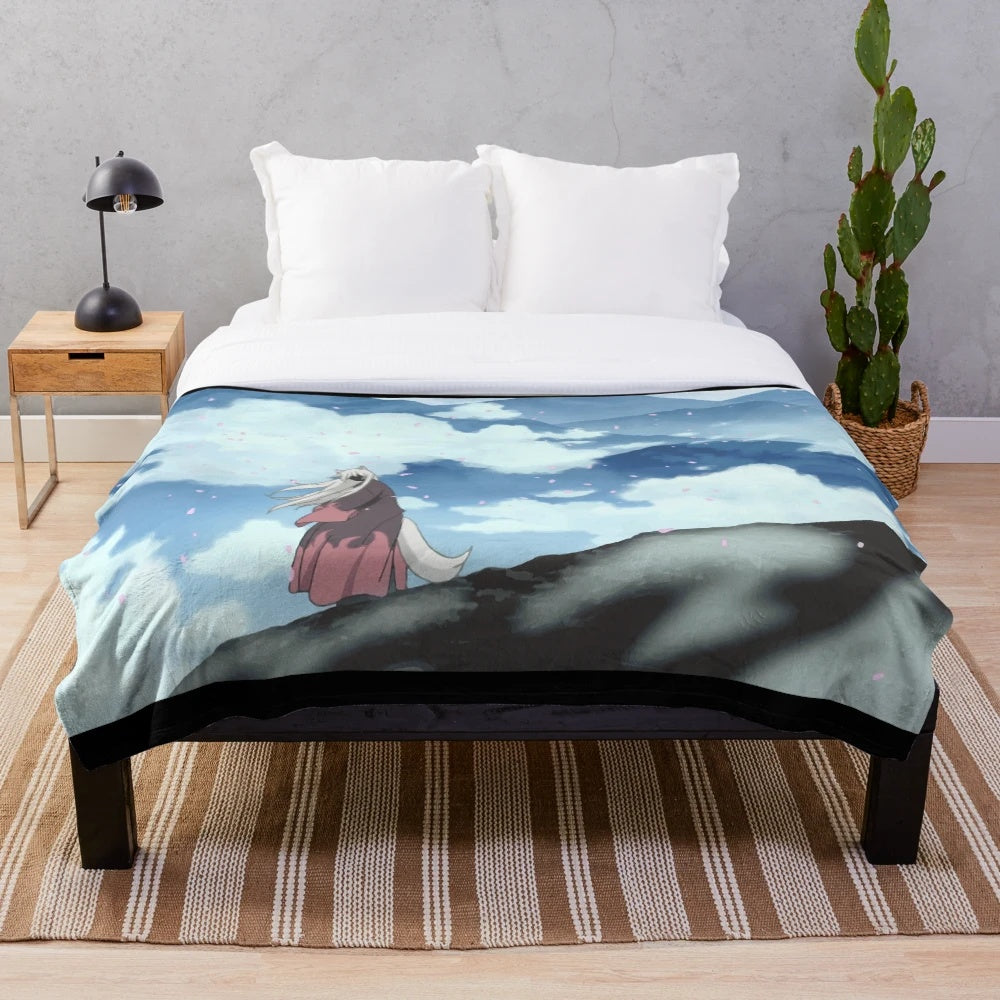 Kamisama Kiss inspired plush blanket featuring anime characters and supernatural elements
