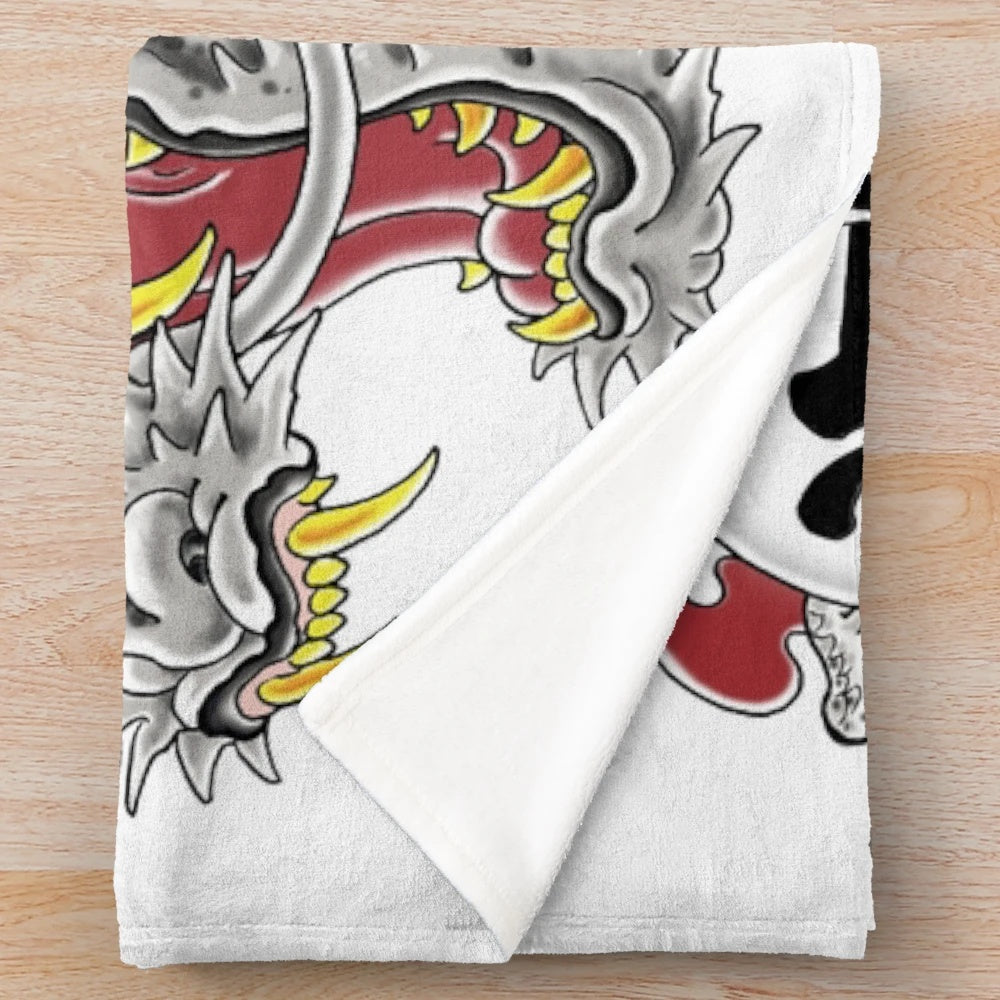 Kazuma Kiryu Yakuza Dragon Tattoo Plush Blanket
