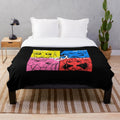 Kessoku Band plush blanket with funny anime expressions