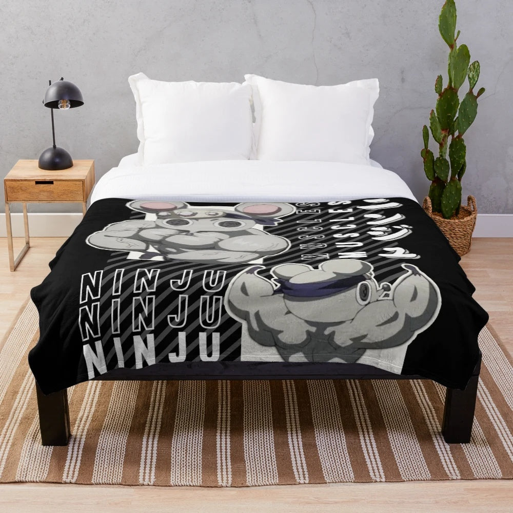 Kimetsu no Yaiba-inspired plush blanket for anime fans