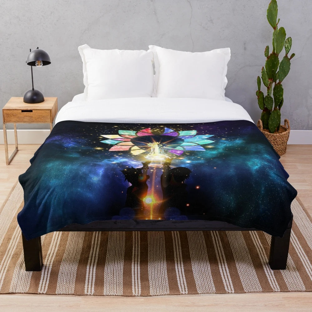 Kingdom Hearts Keyblade Plush Blanket