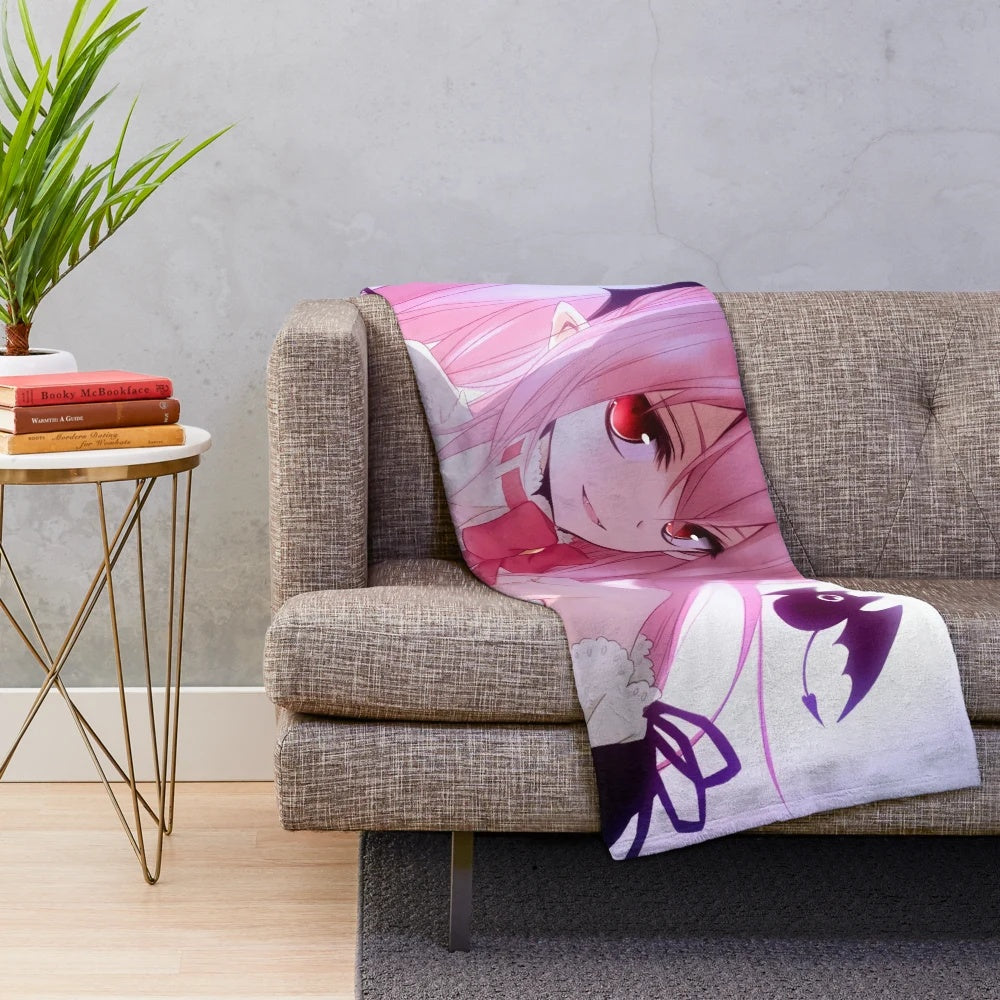 Krul Tepes anime-style plush blanket with Seraph of the End characters