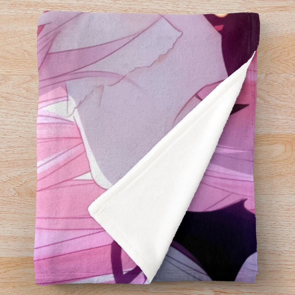 Krul Tepes anime-style plush blanket with Seraph of the End characters
