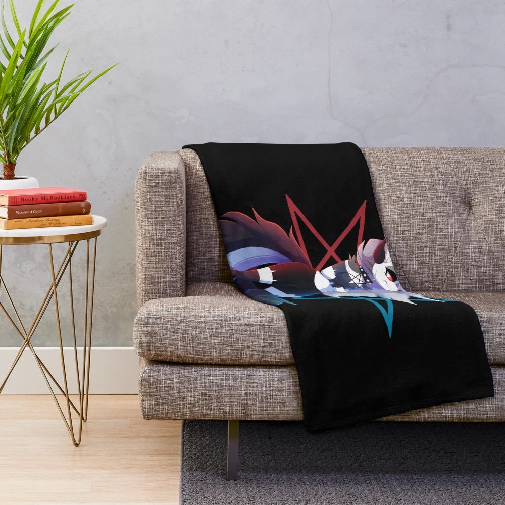 Helluva Boss Loona Chibi Anime Plush Blanket
