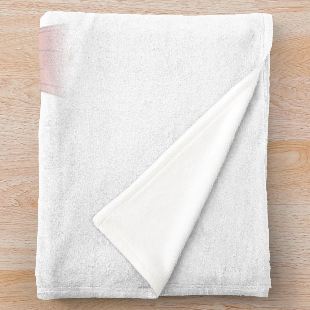 Lucky Star anime-themed plush blanket featuring the main characters