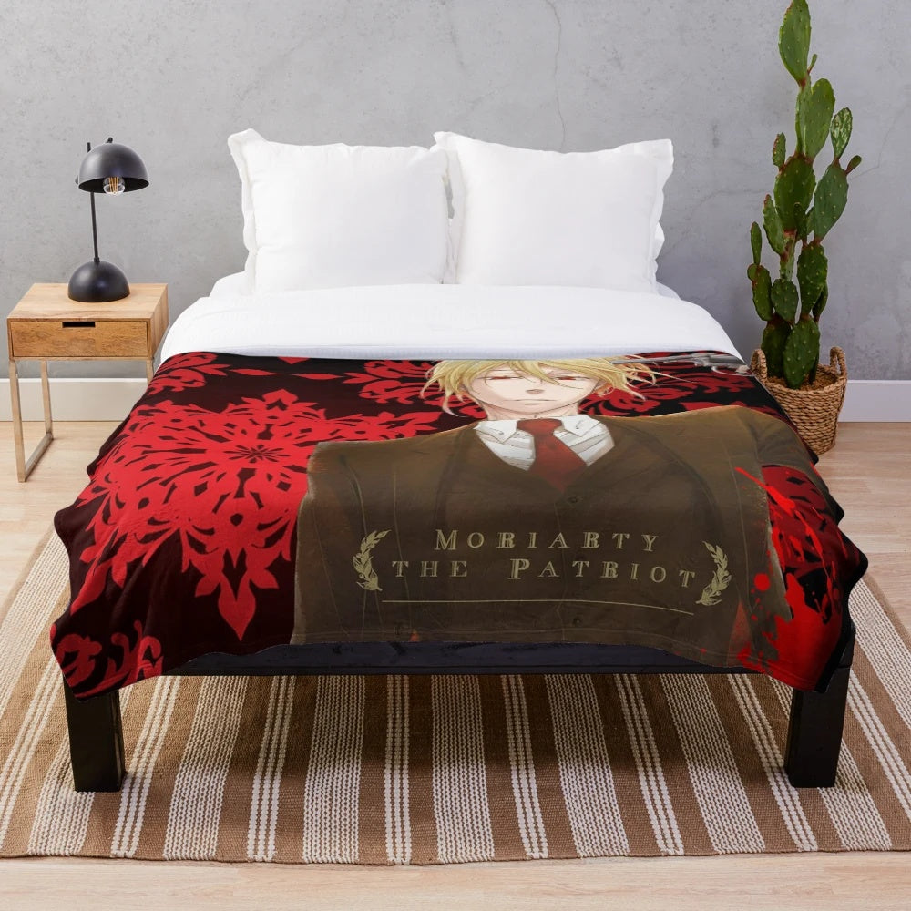 Moriarty the Patriot anime-inspired plush blanket