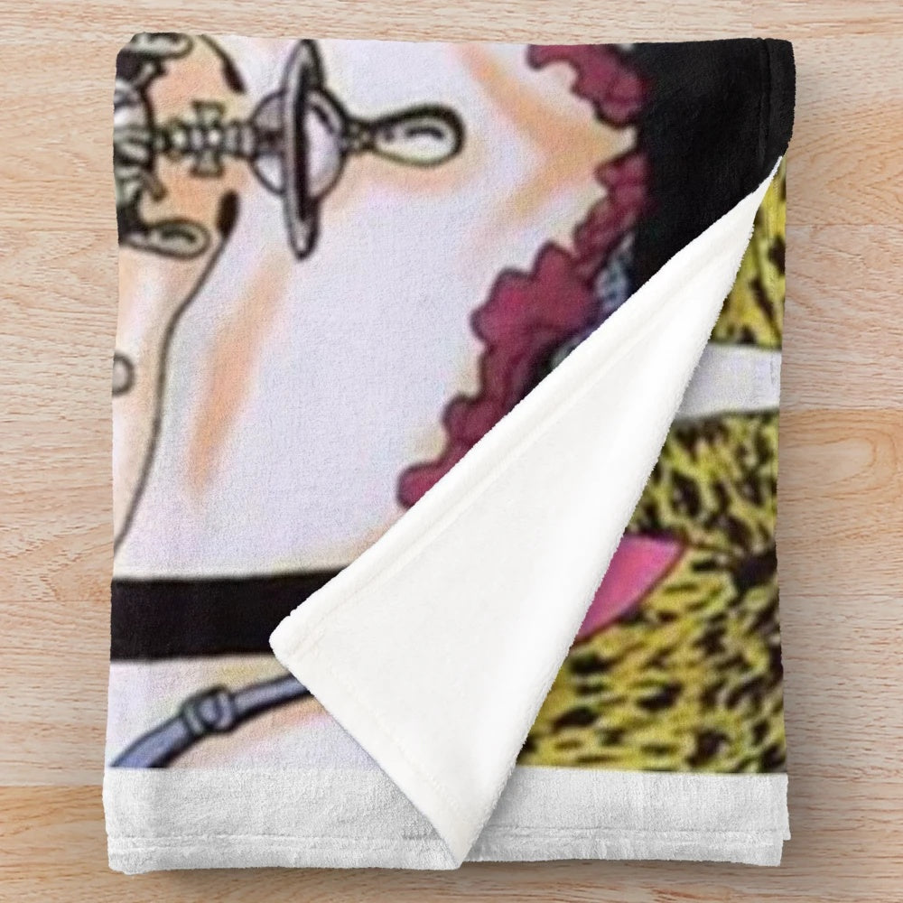 Anime inspired Nana plush blanket featuring characters from the popular shojo manga series