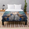 Cozy neuvillette (Genshin Impact) themed plush blanket