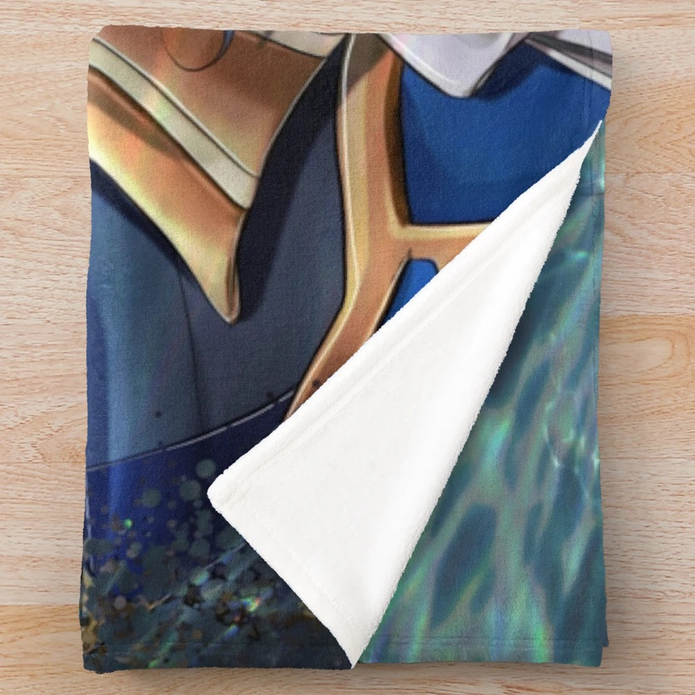Cozy neuvillette (Genshin Impact) themed plush blanket