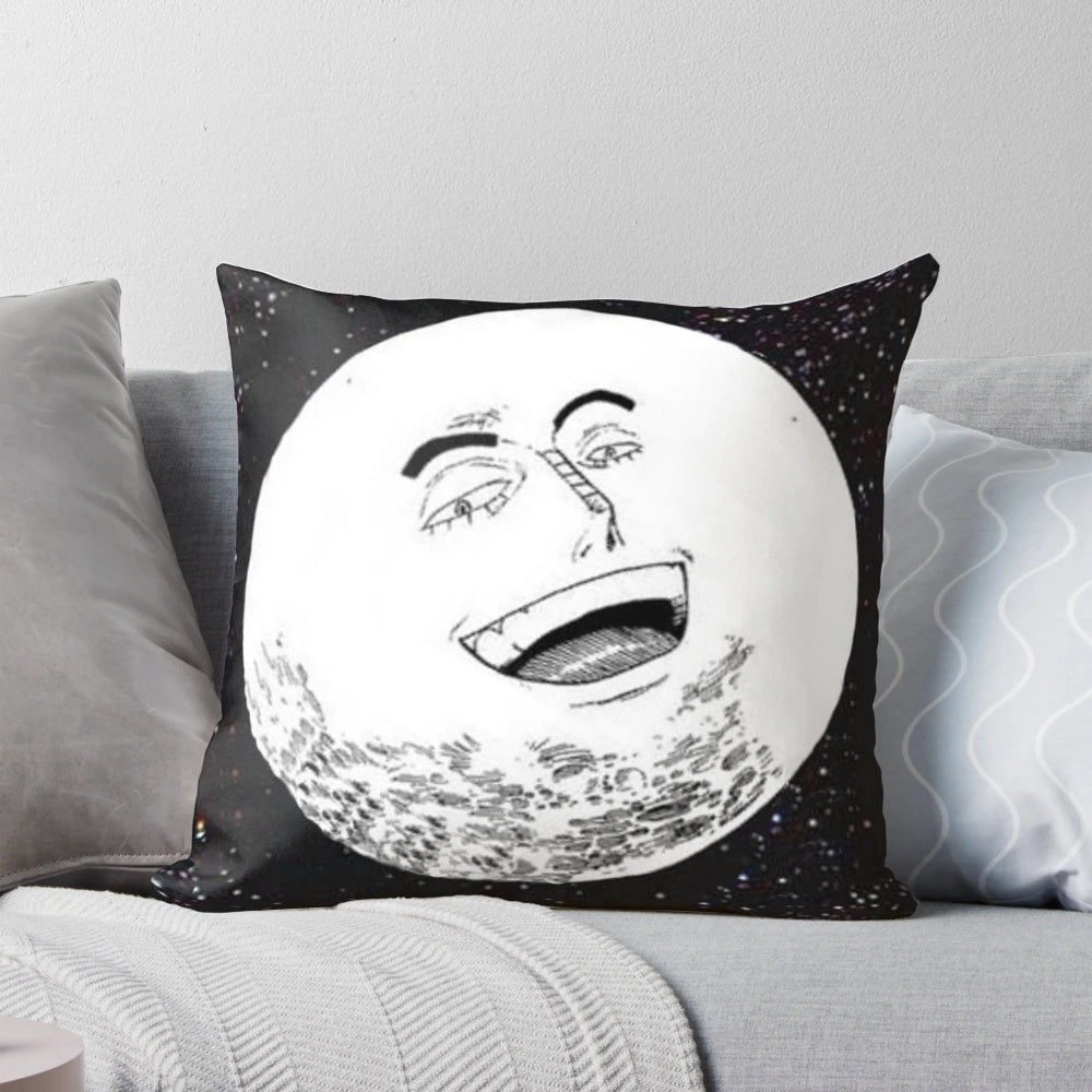 Comfortable and vibrant anime-themed pillow featuring the One Piece character Enel, the Moon God.